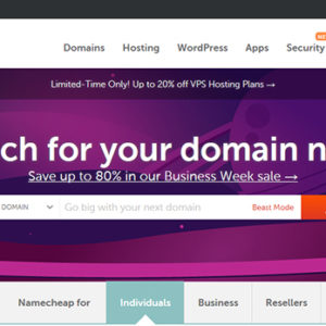 Super high-speed hosting companyNamecheap