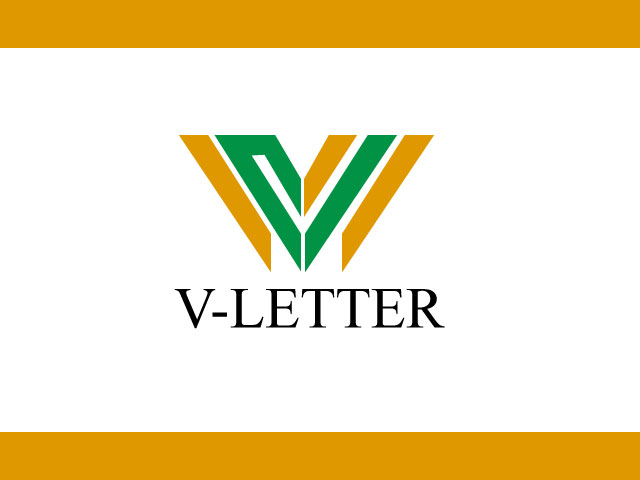 Creative V letter logo design download free vector