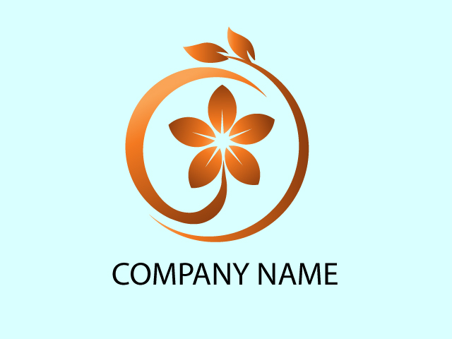 Logo Design with Flowers Free Download
