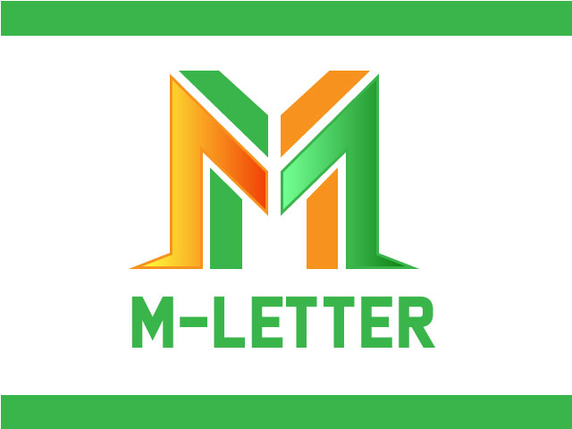 Modern M letter logo design download free vector file