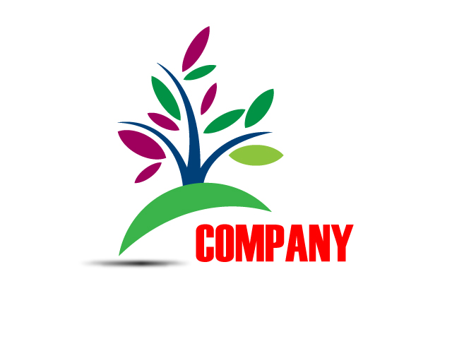 nonprofit business tree logo design vector free download