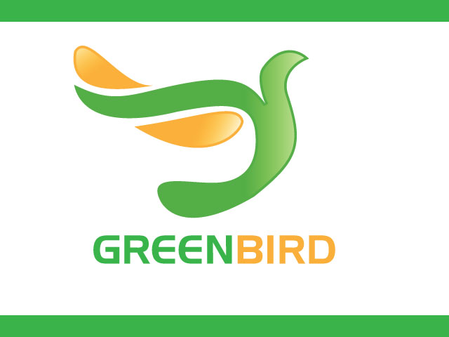 Green Bird Modern Logo Design