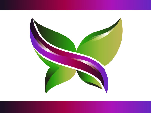 Butterfly Logo Creation 3D High Quality