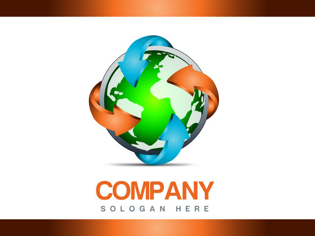 Company logo design globe logo design