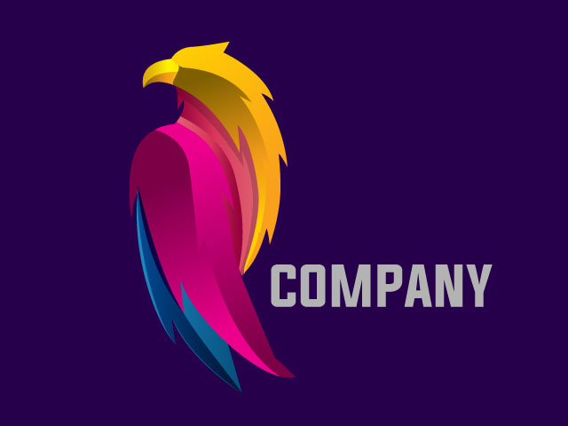 3d Eagle Logo Design Vector