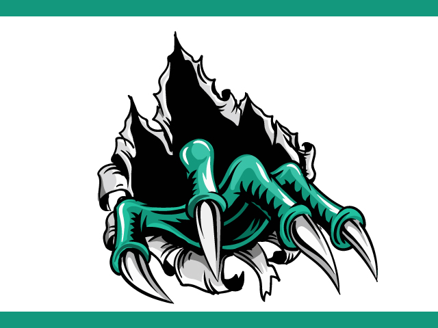 Monster claws Logo Design Vector