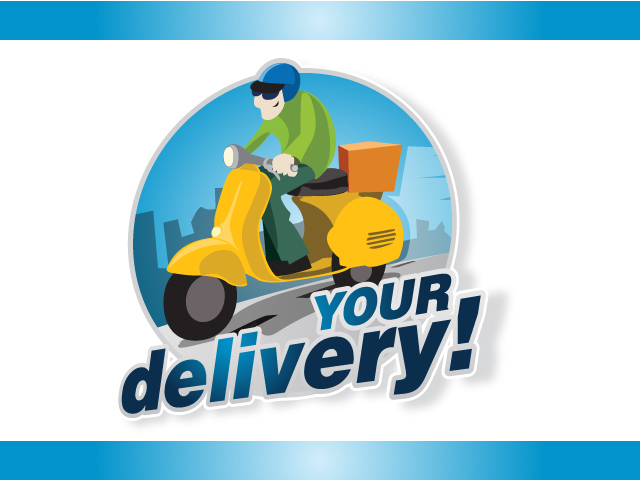 delivery system ECommerce logo design idea