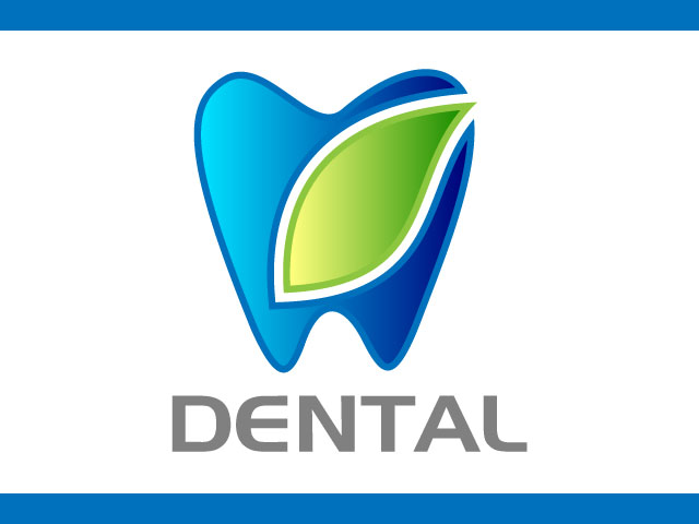 3D looking Dental logo design idea