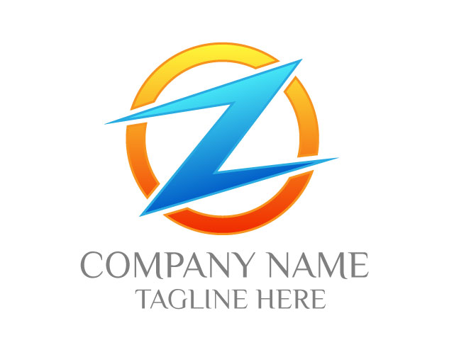 Letter Z minimal logo design vector