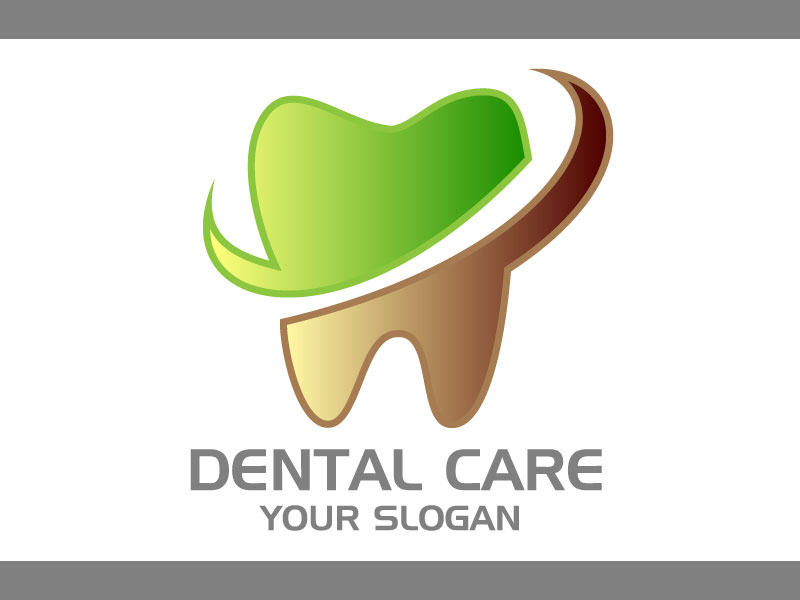 Modern and professional dental care logo designs concept