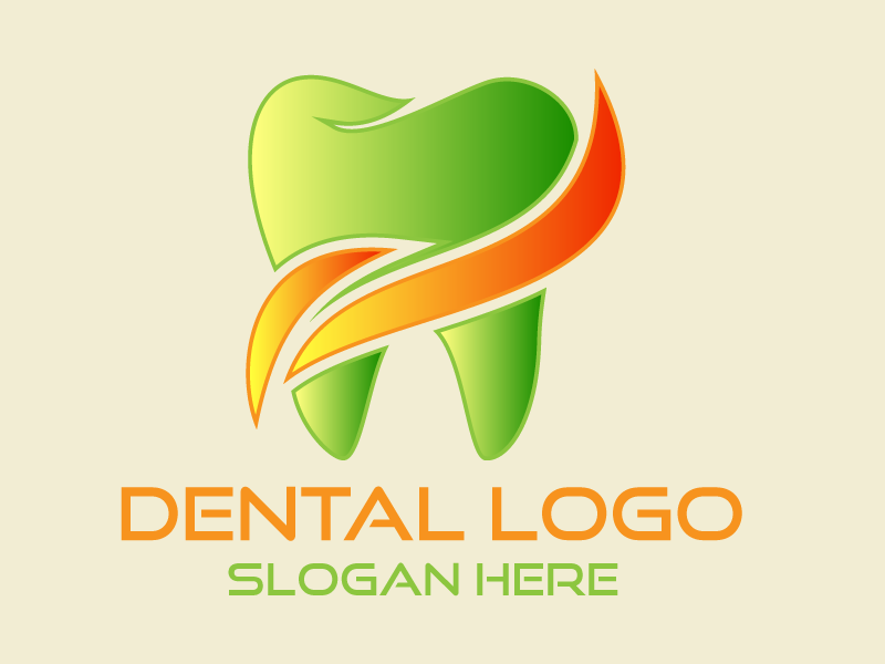 Modern dental company logo designs concept