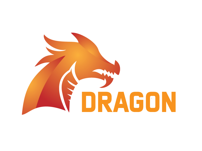 Custom Logo design online dragon game vector