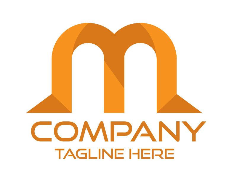 Letter M modern letter based logo design - LogoDee Logo Design Graphics  Design and Website Design Company