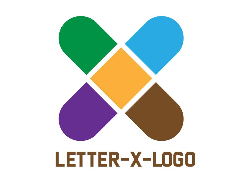 Letter X modern and creative logo design vector