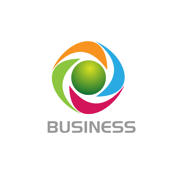 Management corporate financial it company logo design vector