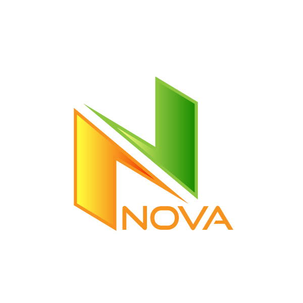 Letter n Nova Digital Technology corporate business logo design